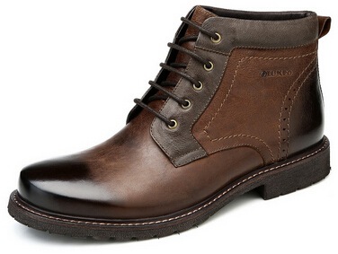 2014冬季新款男靴马丁靴欧伦堡男士真皮时尚潮靴靴子牛皮DHT1440